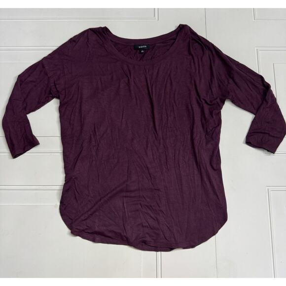 Babaton Tops - Babaton Aritzia Womens Top 3/4 Sleeve Small Purple Relaxed T-Shirt Minimalist